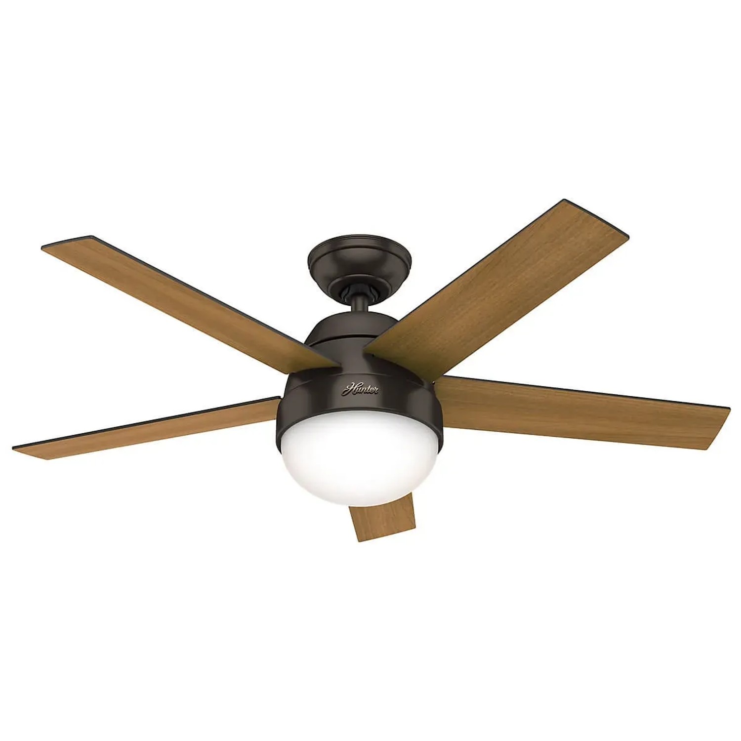 HUNTER Deckenventilator Stile Bronze, 117cm, mit Leuchte und Fernbedienung.