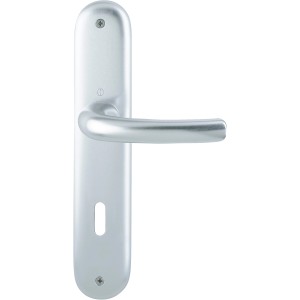 Hoppe Türbeschlag Tokyo Alu Natur, Langschild-Garnitur für Innentüren.