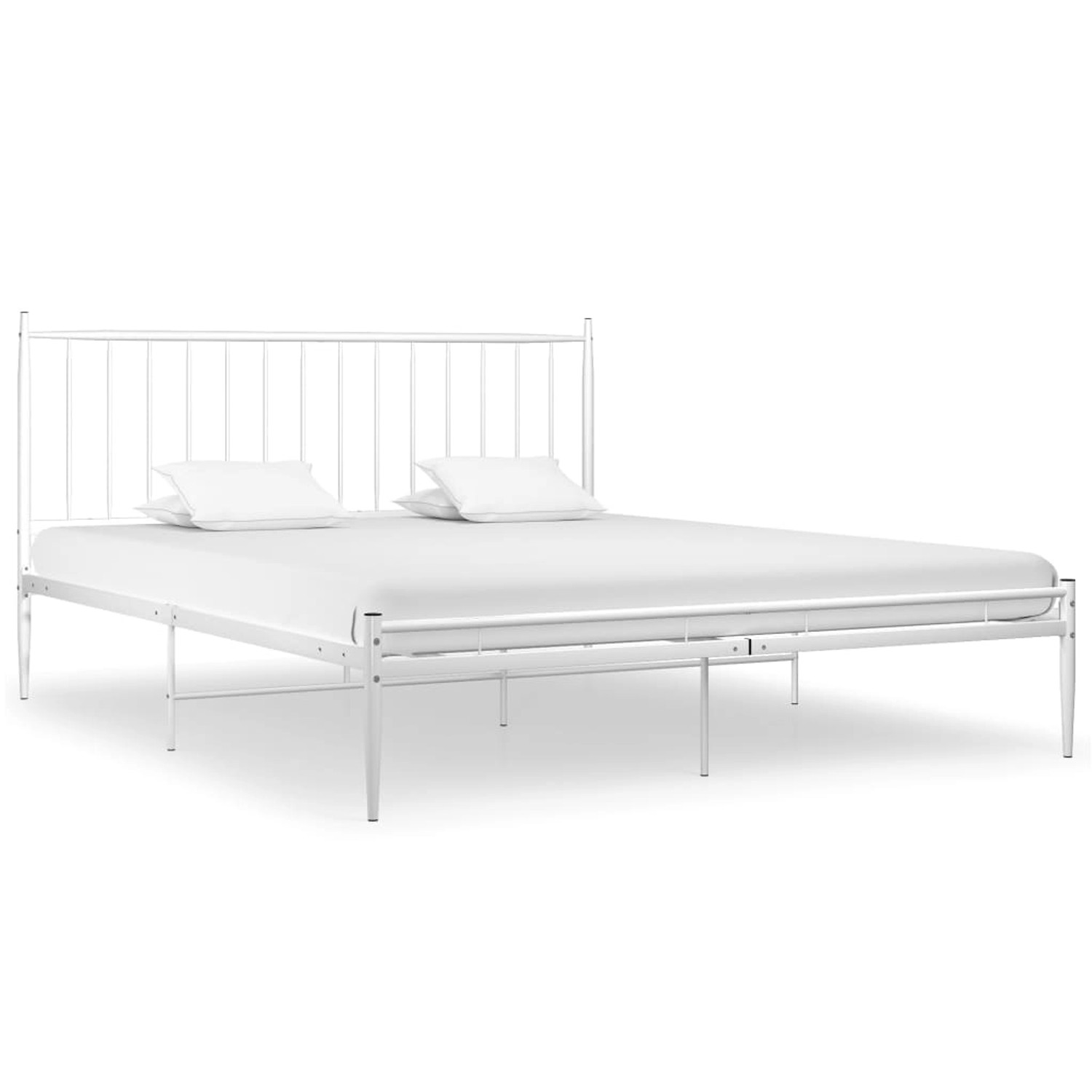 vidaXL Bett Weiß Metall 180x200 cm Modell 3866280