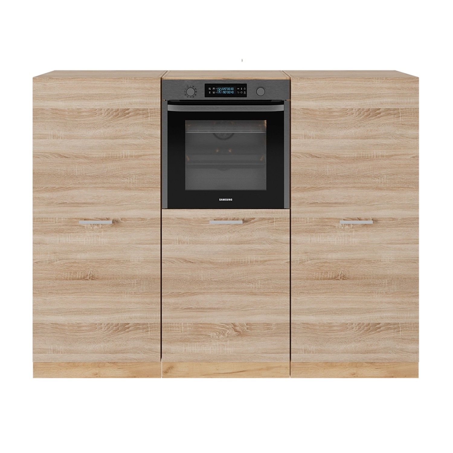 Vicco R-Line Küchenblock Sonoma/Goldkraft Eiche 180 cm ohne Arbeitsplatte günstig online kaufen
