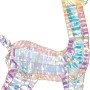 Leuchtender Rentier, 120cm, mit warmweißen LEDs und Regenbogen-Effekt für die Weihnachtsdeko im Garten.