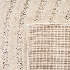Detailansicht: Ayyildiz Kurzflorteppich Art 1122 Creme, 240x340 cm. Moderner Teppich mit 3D-Relief.