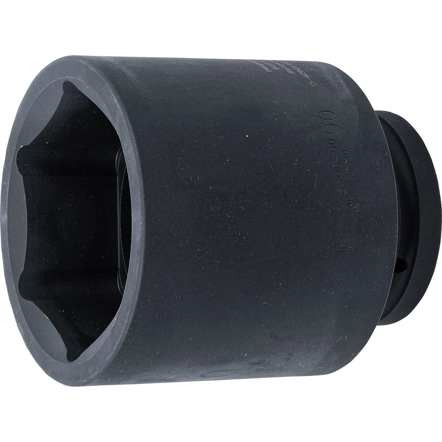 BGS Kraft Steckschlüssel Einsatz Sechskant Tief Antrieb Innenvierkant 25 Mm  1 Zoll  SW 90 Mm 5500 90