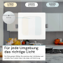 LUXULA LED Einbauleuchte 24W IP44-Geschützt 2400lm Lichtfarbe Einstellbar CCT 295x29mm Einbaustrahler Deckenspot Eckig Weiß_3