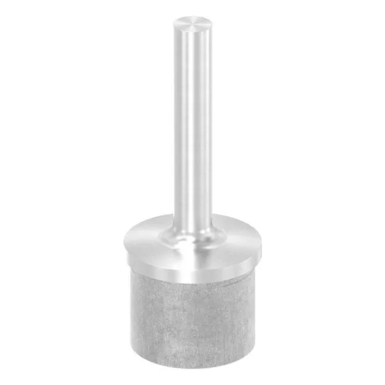 FeNau Rohrabschlussstopfen V2A Für Rohr 42,4 X 2,0 mm Mit Stift Ø 12 mm Zum Anschweißen