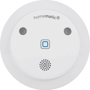 Homematic IP Alarmsirene für Innenräume, weiße Sirene mit LED und Lautsprecher
