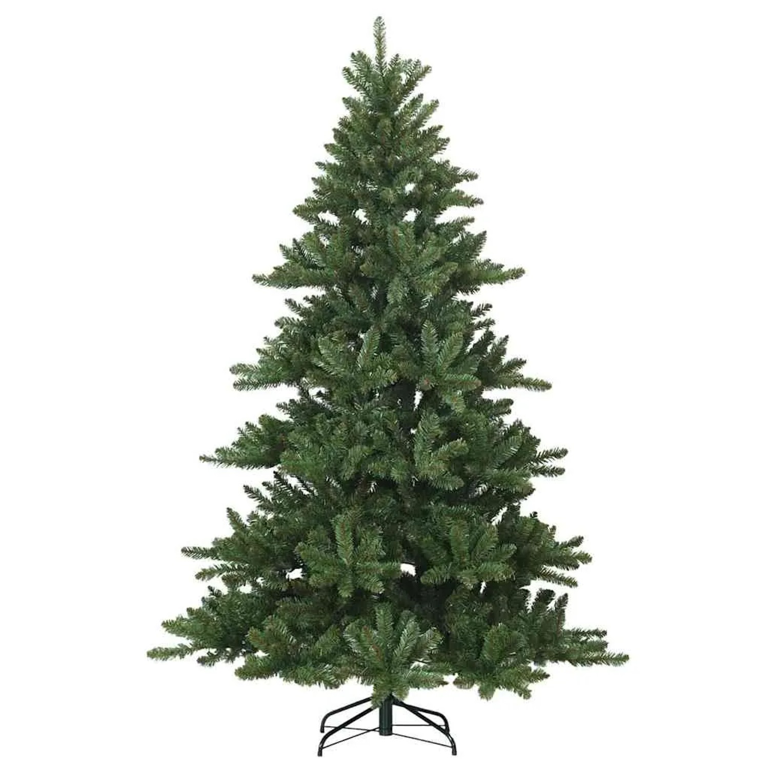 vidaXL Künstlicher Klappbarer Weihnachtsbaum Grün 240 cm PVC Stahl 42019325