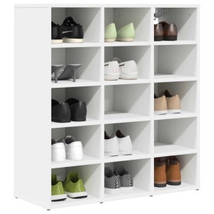 vidaXL Schuhschrank mit Regal Weiß 77,5 x 30 x 83,5 cm Holzwerkstoff 808720