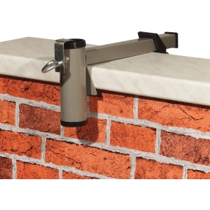 Videx Garden Sonnenschirmhalter für Mauerbrüstung, Aluminium, Ø 35mm.