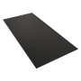 Mattschwarze AICA Duschrückwand 80x210cm aus Aluverbundplatte, 3mm stark.