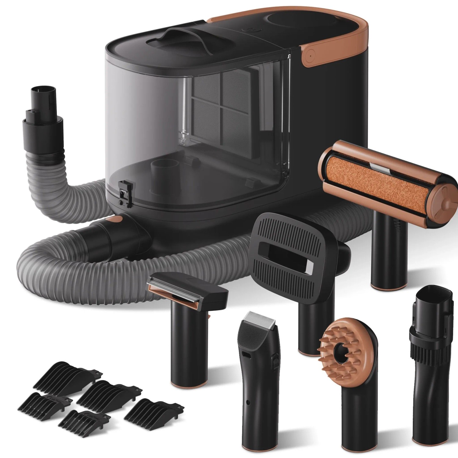 Fudajo Haustier Pflegeset Schwarz 6In1 Multifunktion Schermaschine Fellpflege