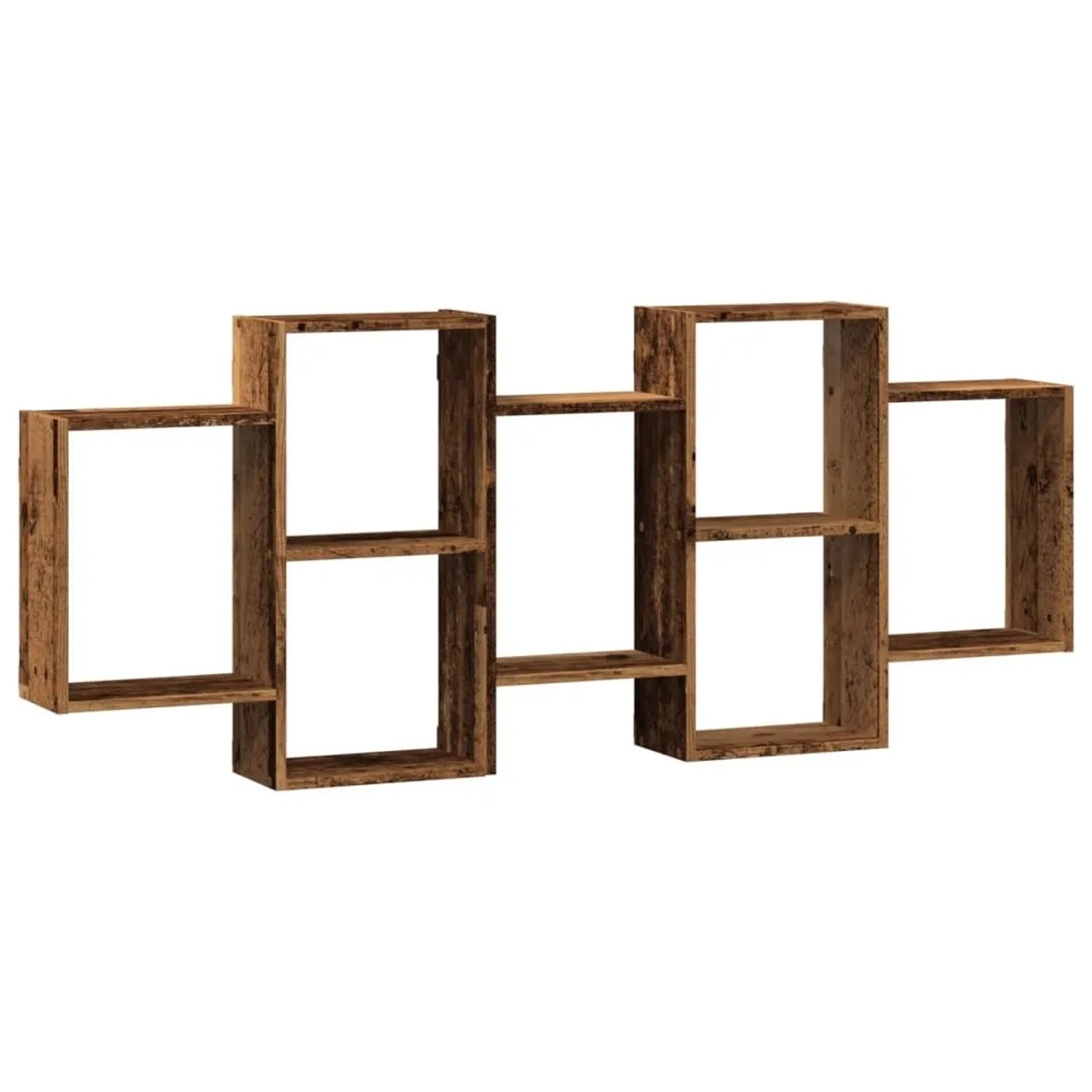 vidaXL Wandregal Altholz-Optik 159x18x65 cm Holzwerkstoff 853216