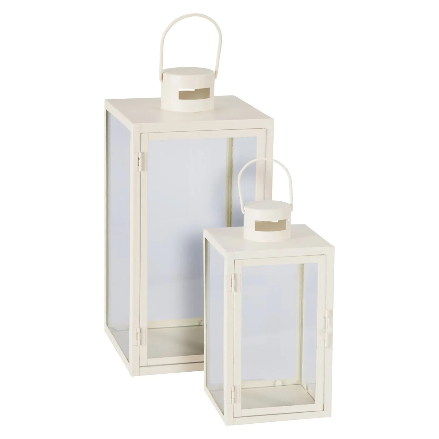 Mojawo 2er XXL Set Gartenlaterne Windlicht Laterne Laternen Metalllaterne S günstig online kaufen