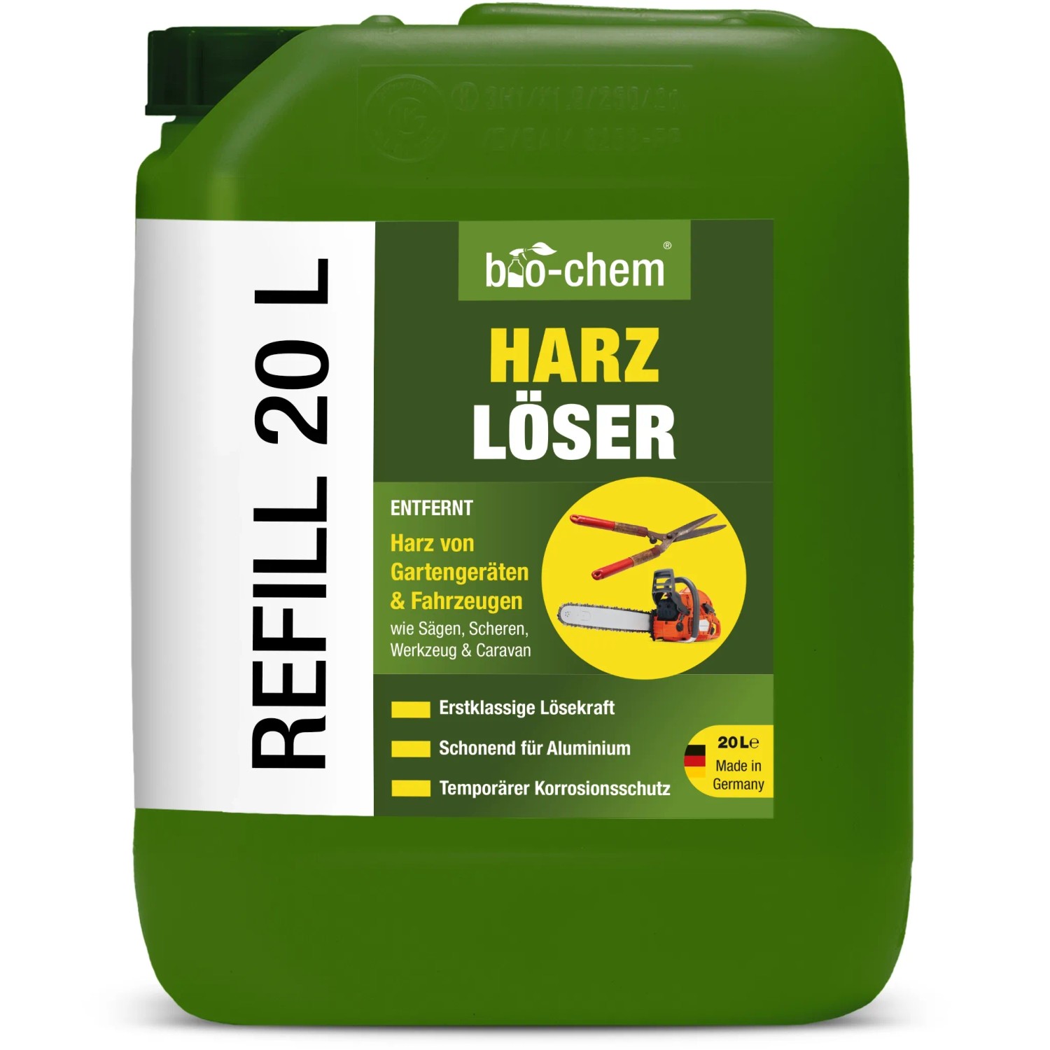 bio-chem Harzlöser 20, Kanister für Werkzeug und Gartengeräte