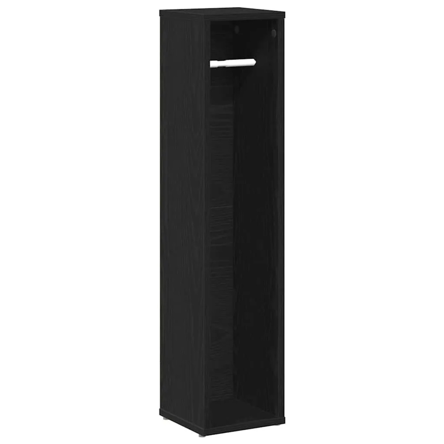 vidaXL Badezimmerschrank mit Rollenhalter Schwarz 20,5x20x90 cm 858507 günstig online kaufen