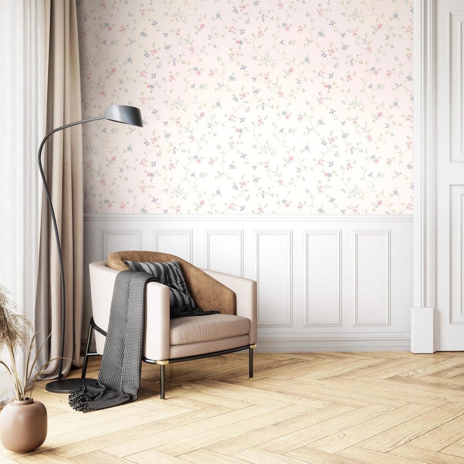 Newroom Vliestapete Florin Pastella Blumen Floral FSC®_5