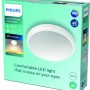 Verpackung der Philips LED-Deckenleuchte Doris, 6W, 2700K, IP44, Weiß. Augenschonendes Licht.