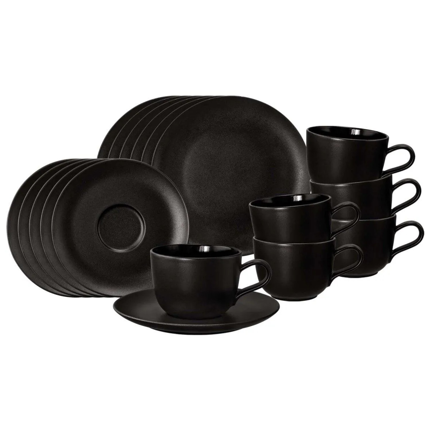 Seltmann Weiden Liberty Velvet Black Kaffeeservice 18-teilig