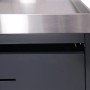 PROREGAL Mülltonnenbox anthrazit: Stahlkorpus, Edelstahl-Pflanzkasten, Belüftung.