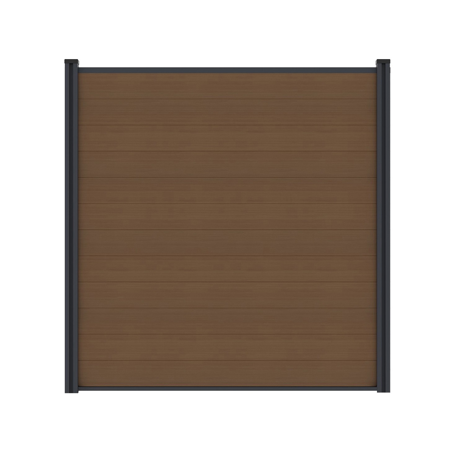 T&J WPC-Steckzaunset Max Coextrudiert 175 cm x 172 cm Teak günstig online kaufen