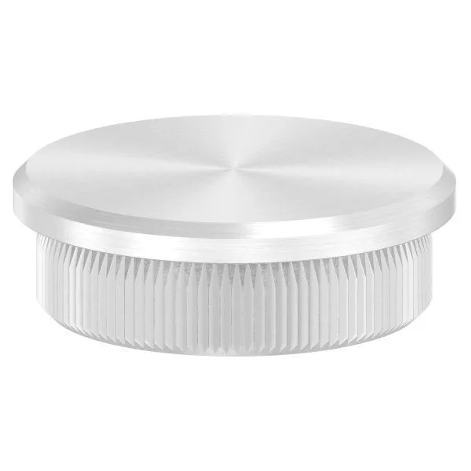 FeNau Einsteckkappe Edelstahl V2A Ø 33,7 mm Für Rohr 2,0 mm Wandstärke Flach