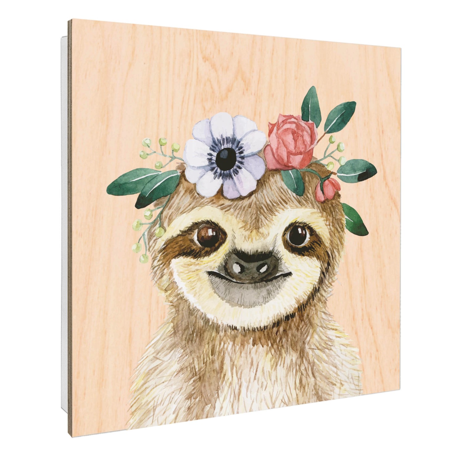 Banjado Großer Schlüsselbox Holz 30x30cm Weiß Scharnier Rechts 50 Haken Sch günstig online kaufen