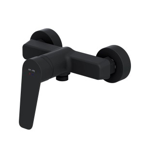 Schwarze AM.PM Einhebel-Duscharmatur Gem aus Messing für Bad und Dusche.