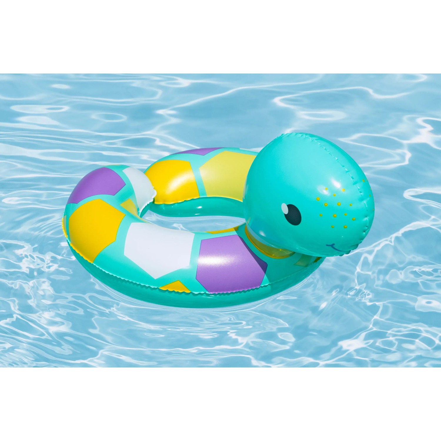 Bestway Schwimmring Floating Friends, offener Ring im Schildkröten Design für Kinder ab 2 Jahren.