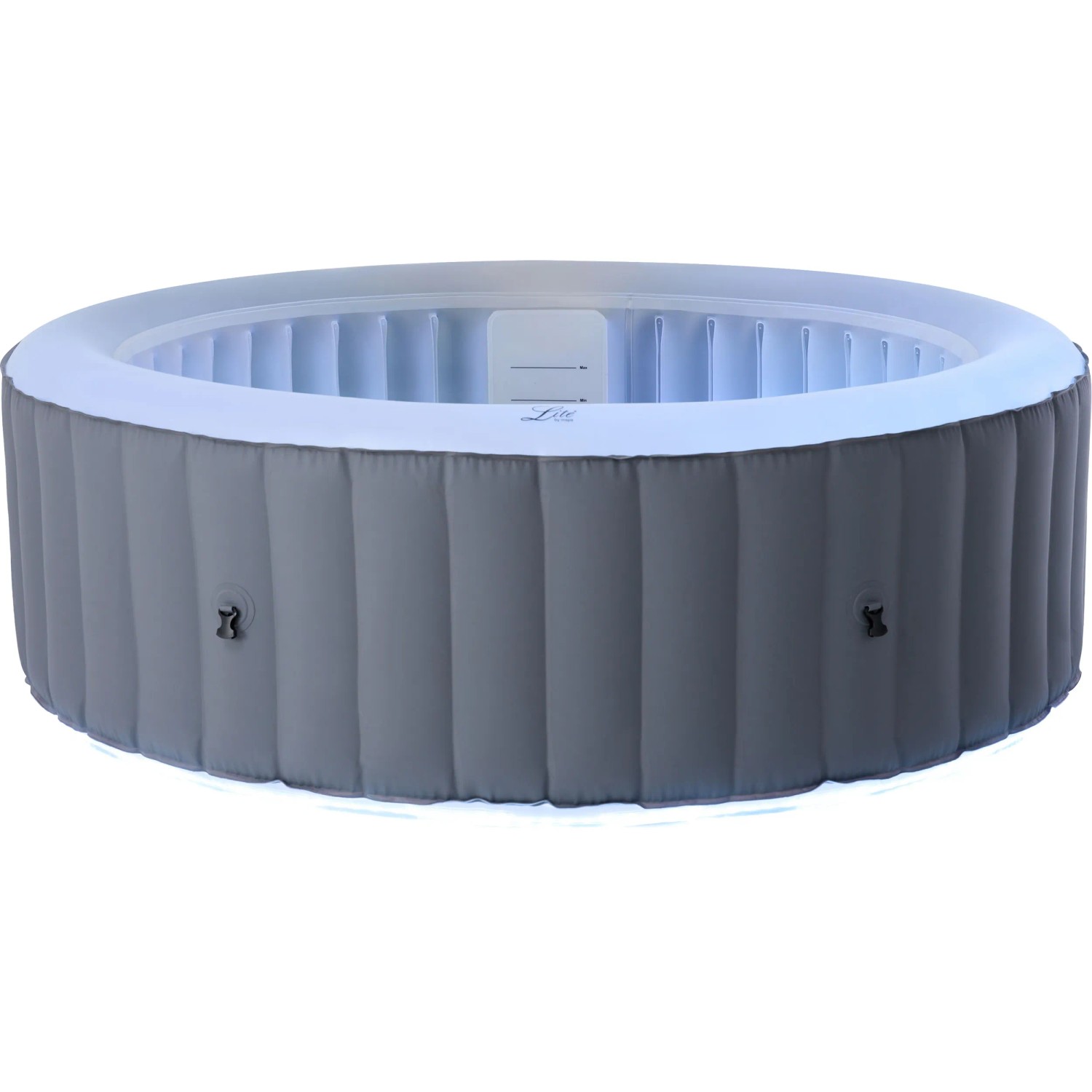 MSpa Lite Glow AirJet aufblasbarer Whirlpool mit LED-Beleuchtung und Hydromassage.