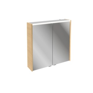 Fackelmann Badmöbel Spiegelschrank B.Round 70 cm Sandeiche