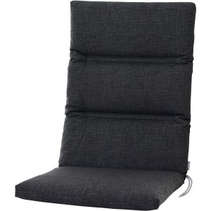 Siena Garden Sesselauflage Comfort, 110x48x7 cm, anthrazit, mit Bindebändern.