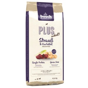Bosch Pets Hunde-Trockenfutter Plus Strauss 12,5 kg