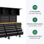 Galaflor Mobile Werkbank mit Lochwand Oberschränken und Arbeitsplatte 183 cm_3