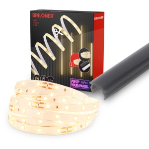 Briloner LED-Band Erweiterungs-Set für Paneele, 2,6 m, warmweiß. Zubehör für Akustikpaneele.