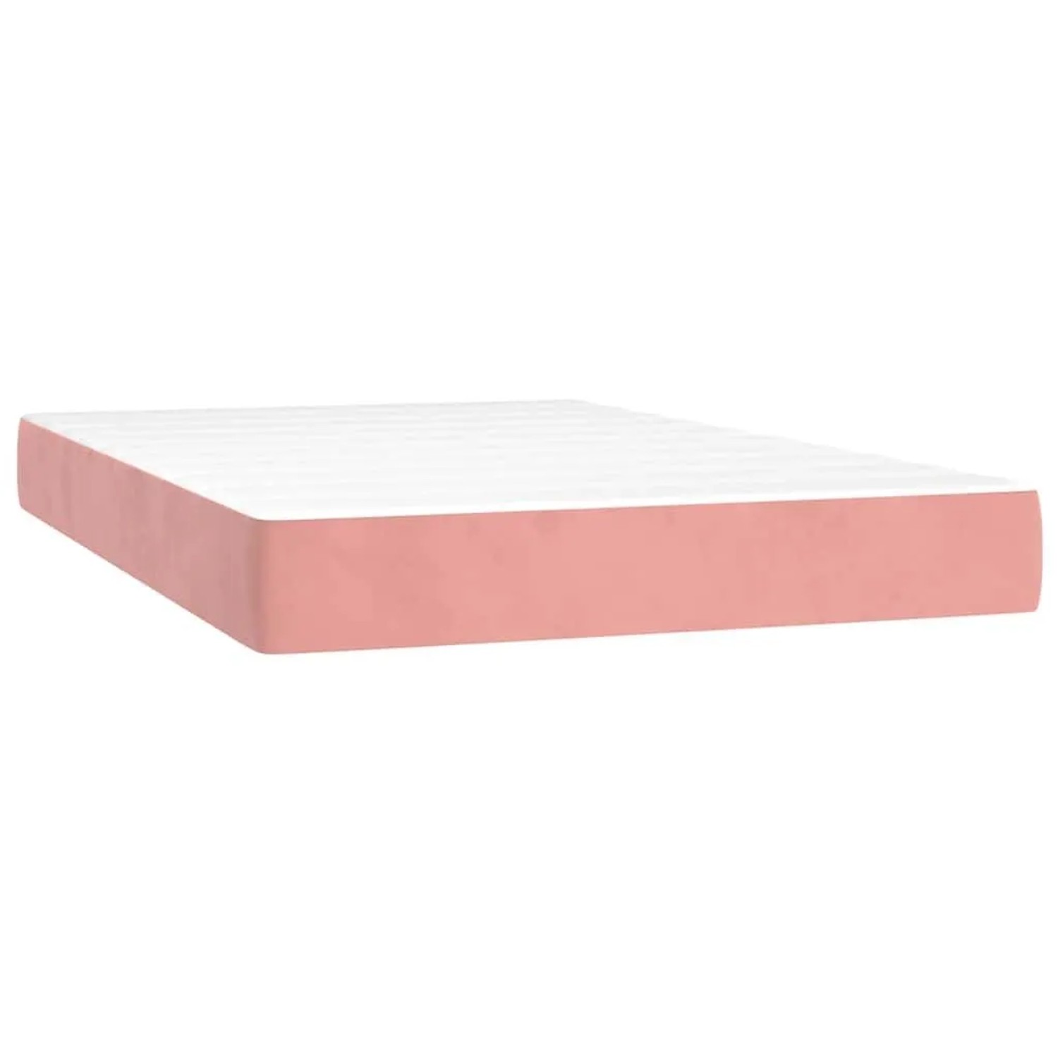 vidaXL Taschenfederkernmatratze Mittel Rosa 120x220x20 cm Samt 4016617