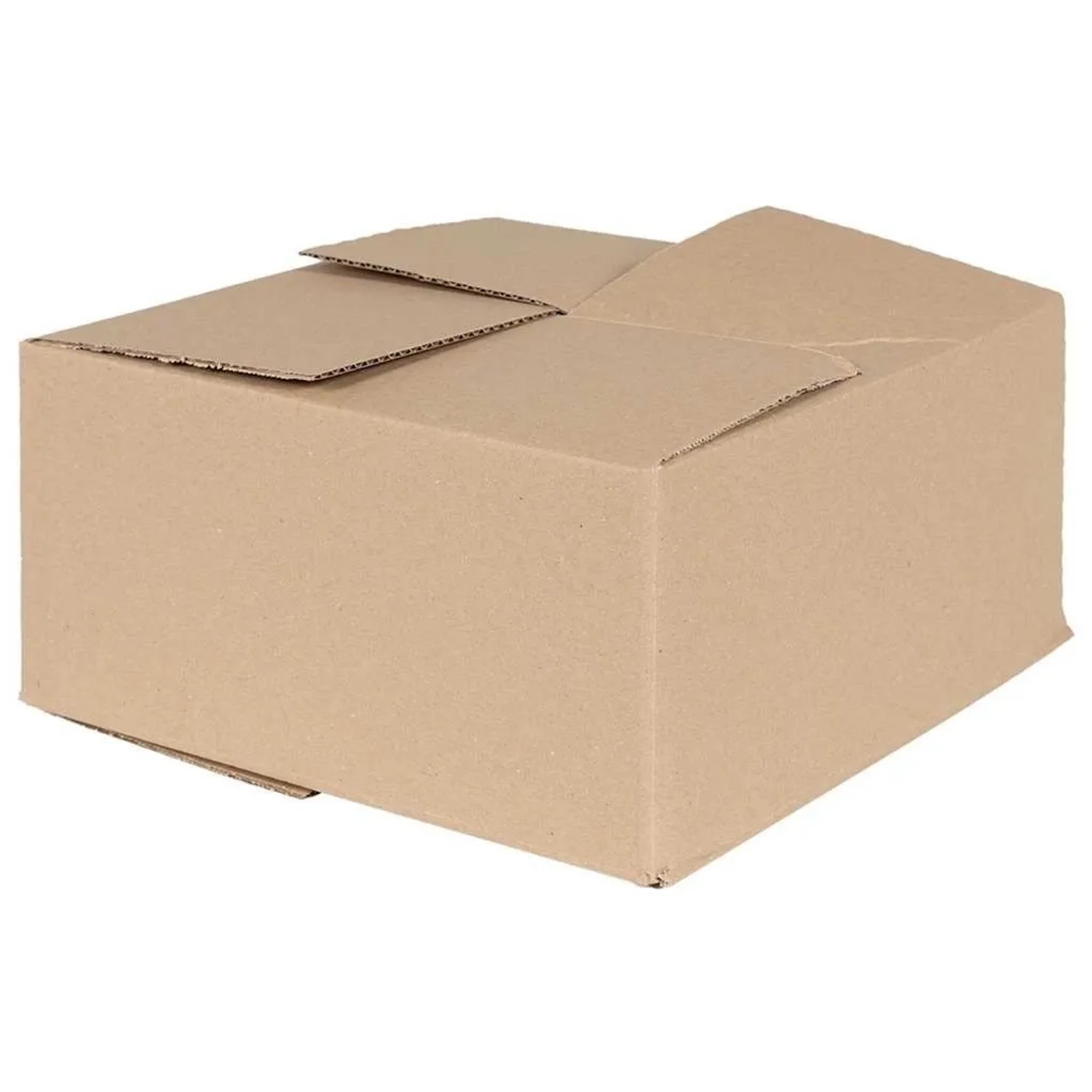 vidaXL Faltbox mit Speicher 50 Stk Natur 30 x 30 x 15 cm Karton 4106568