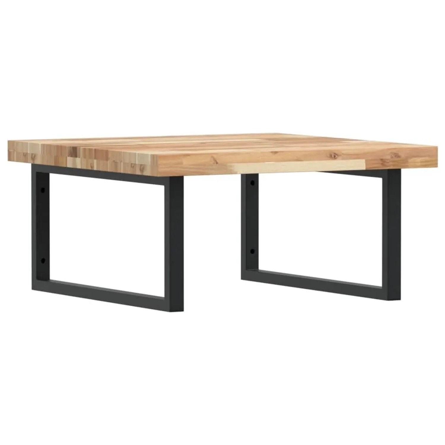 vidaXL Waschbeckenregal Wandmontage Stahl und Akazienholz 3302877