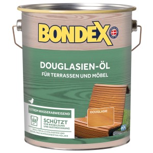 Bondex Douglasien-Öl 4L: Holzschutz für Außen, matt, für Terrassen und Gartenmöbel.