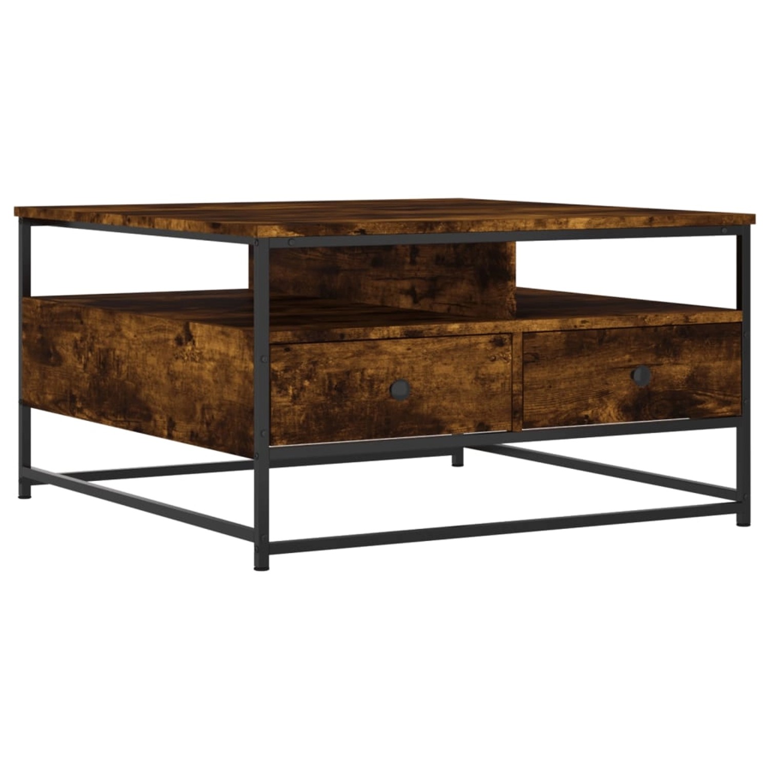 vidaXL Couchtisch Räuchereiche 80x80x45 cm Holzwerkstoff 835291 günstig online kaufen