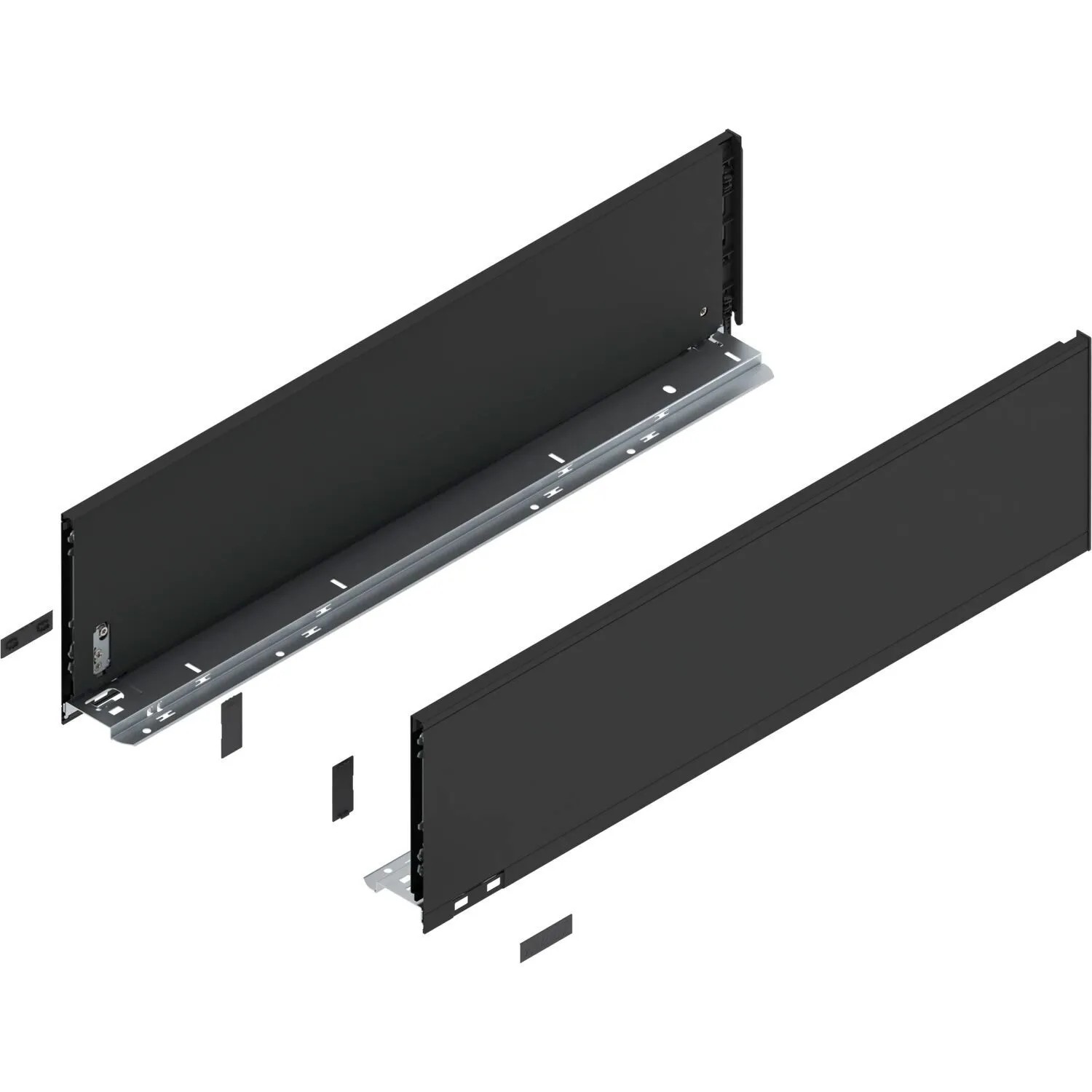 Blum Zarge Legrabox Pure Höhe C Nennlänge 650 mm Carbonschwarz Matt