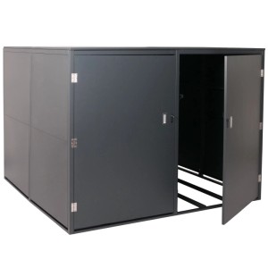 MCW 4er-Fahrradgarage L56c Abschließbar Metall 160x222x208cm Anthrazit