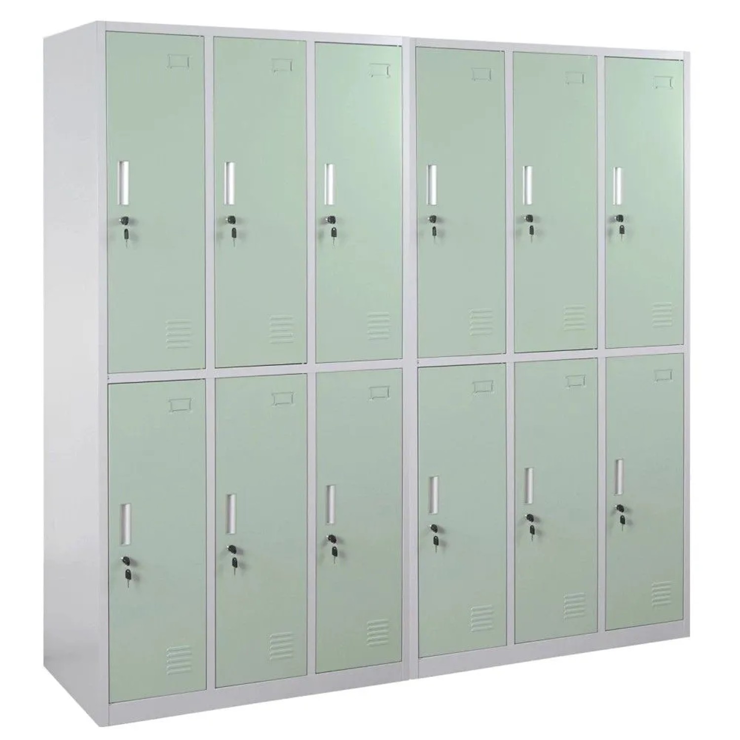 MCW Schließfach Preston T829 Grün 12 Fächer