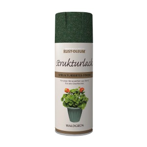 Rust-Oleum Sprühlack Strukturiert Waldgrün, 400ml Dose. Sprühfarbe für Holz und Metall mit Struktur-Effekt.