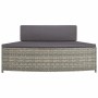 vidaXL Whirlpool-Bänke mit Auflagen 2 Stk Grau Poly Rattan 362263_5