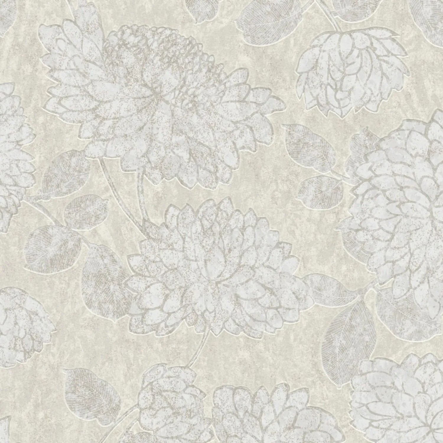 Tadessi Tapete Floral M1-No.4181 Vliestapete in Weiß