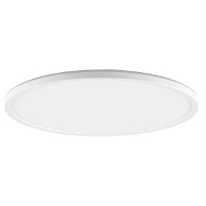 Weiße, runde LED-Deckenleuchte Avola, Ø 42 cm, für Wohnräume und Büros.