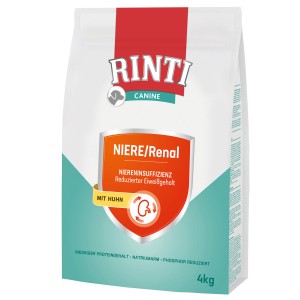 Rinti Canine Niere/Renal Hundefutter, 4kg Sack. Spezialfutter zur Unterstützung der Nierenfunktion.
