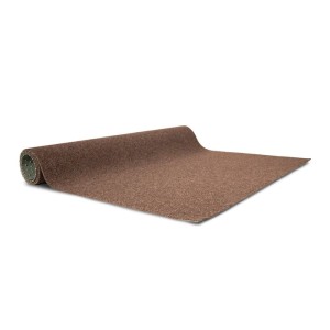 Braun gerollter Kunstrasen „Farbwunder PRO“ als Zuschnitt (200x1000cm).