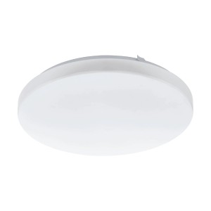 Weiße, runde Eglo LED-Deckenleuchte Frania-M, 33 cm Durchmesser. Moderne Deckenleuchte für Innenräume.