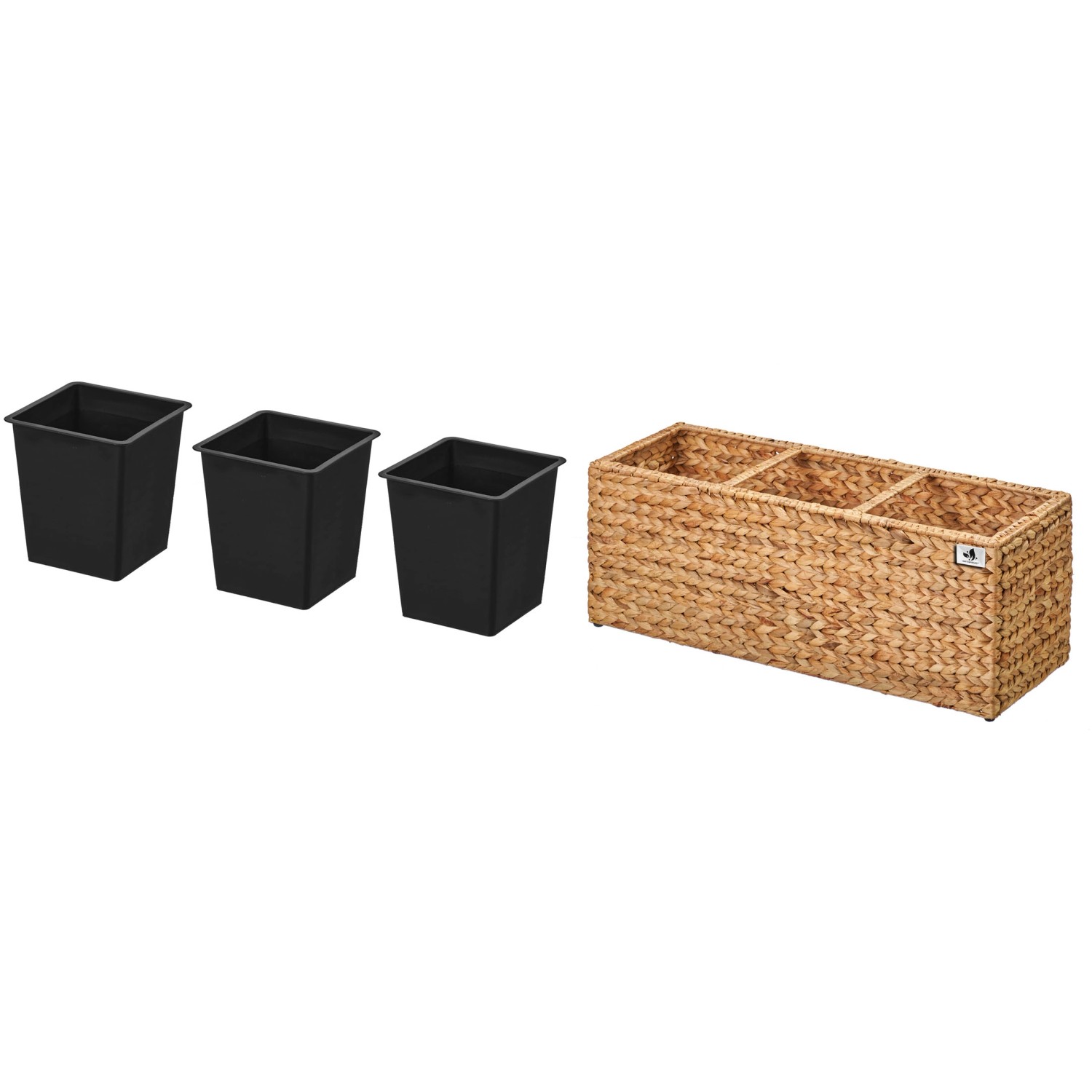 Gartenfreude Blumentopf Wasserhyazinthe 77 x 28 x 28 cm Natur m. K